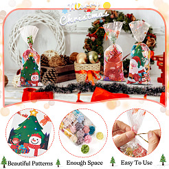 40 Stück 4 Stile Weihnachtsthema OPP selbstklebende Keks- und Snack-Verpackungsbeutel&nbsp;CON-TAC0010-90A