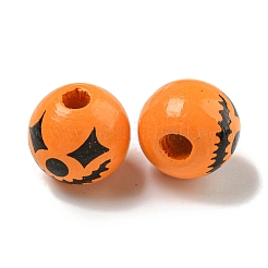 Набивные деревянные европейские бусины WOOD-G022-08A-03