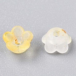 Gefrostet transparent Acrylperlen&nbsp;X-OACR-N137-72G