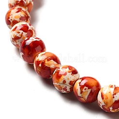 Нити из синтетических бирюзовых бусин&nbsp;G-E594-24D