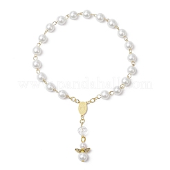 Браслеты с подвесками в виде ангела из сплава в тибетском стиле BJEW-JB11775-04