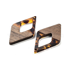 Bois de noyer avec pendentifs en résine&nbsp;FIND-Z050-01A