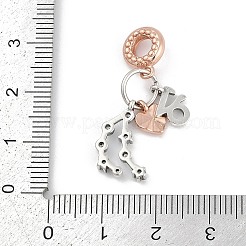 Латунные подвески с кубическим цирконием европейские бусины KK-Q015-01M