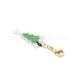 Подвесные украшения из стеклянных бусин ручной работы&nbsp;HJEW-MZ00356-02