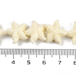 Нити резных бусин синтетического коралла&nbsp;CORA-K009-06B