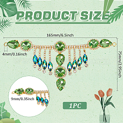 1 шт. Цветочные латунные стразы OHAR-FG0001-03