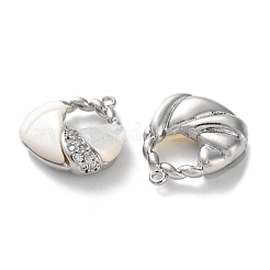 Латунные микро проложить кубического циркония подвески&nbsp;KK-C079-03P