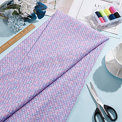 Ткань из полиэстера с рисунком рыбьей чешуи русалки DIY-WH0622-024C