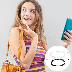 12 шт. 2 стиля регулируемых плетеных браслетов из полиэфирной нити для женщин и мужчин&nbsp;BJEW-UN0001-88A