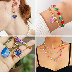 30 шт. 2 стиля акриловые подвески с УФ-покрытием&nbsp;PACR-TA0001-13