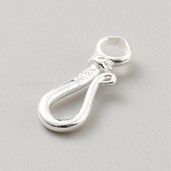 925 застежка-крючок из стерлингового серебра&nbsp;STER-WH0016-18S