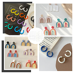 Путеводитель по серьгам-шармам из полимерной глины в форме снежинки и арки TOOL-BC0002-33