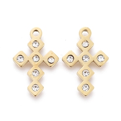 316 хирургическая нержавеющая сталь маленькие крестики-подвески STAS-F256-020G