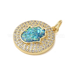 Латунные микро проложить кубического циркония подвески&nbsp;KK-K385-130A-G