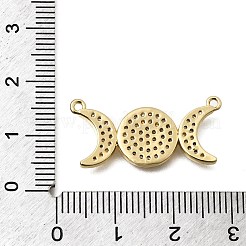 Pendentifs religieux en laiton sertis de micro-pavés de zircone cubique transparente&nbsp;KK-K426-03G