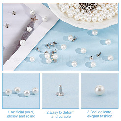 200 комплект заклепок-гвоздиков из АБС-пластика с имитацией жемчуга KY-GO0001-06A