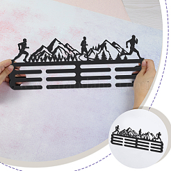 Бегущая тема железная вешалка для медалей настенная стойка для дисплея ODIS-WH0021-449