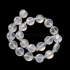 Натуральный белый агат бисер нитей G-B153-B02