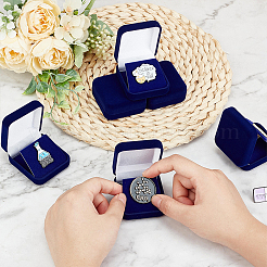 Бархатные коробки для хранения значков CON-WH086-145A