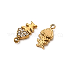 Нержавеющая сталь 304 с подвесками из стразов&nbsp;STAS-Z157-05G