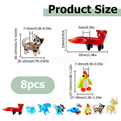 8 pz 8 stili decorazioni per la casa a tema animale&nbsp;LAMP-HS0001-31