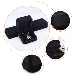 2 scatola di velluto per orecchini e collana in 2 stili&nbsp;VBOX-GF0001-05A