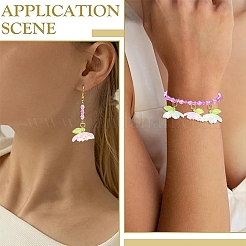 50шт 5 цвета акриловые подвески&nbsp;PALLOY-YW00127