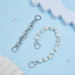 Handy-Handschlaufe aus Kunststoff mit Perlen&nbsp;FIND-WH0260-55P