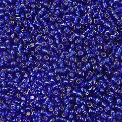 トーホー 8/0ラウンドビーズ  日本製シードビーズ  （銀で裏打ちされたコバルト28)個  3mm  穴：1mm  約10000個/ポンド&nbsp;SEED-TR08-0028