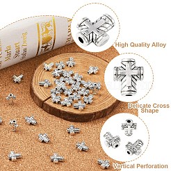 Тибетский стиль сплава цинка бисером TIBEB-YW0001-10