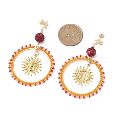 Boucles d'oreilles à clous en acier inoxydable 201&nbsp;EJEW-MZ00211