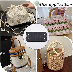 3 шт. 3-цветная прямоугольная сумка из искусственной кожи для вязания крючком&nbsp;DIY-CL0002-17