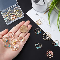 Подвески из эмали и сплава&nbsp;ENAM-AR0001-06