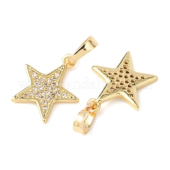 Покрытие стойки латунь микропаве прозрачные кубические циркониевые подвески&nbsp;KK-H434-37G