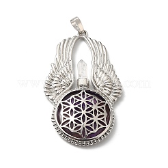 Природный аметист большие кулоны&nbsp;G-R486-02P-02