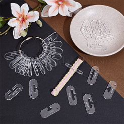 28 шт. измеритель ширины плетения акриловой ленты AJEW-OC0013-96B