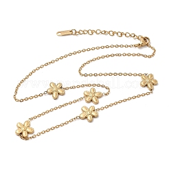 Цепочки-цепочки с одним лепестком из нержавеющей стали 304 NJEW-G184-03G