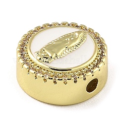 Реечное покрытие латунь микро паве кубический цирконий шарик KK-H456-05G