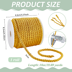 Cordon en polyester 3 épaisseur&nbsp;OCOR-WH0033-17H-WH