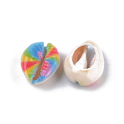 Набивные бусины из натуральных раковин каури X-SSHEL-T008-10