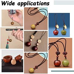 Pendentifs bijoux en bois de boîte à pommes&nbsp;WOOD-WH0027-64