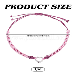 1 Stück verstellbare geflochtene Armbänder aus Nylonfaden für Damen&nbsp;BJEW-LP0003-16C