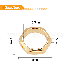 40шт латунные рамки для бусин KK-BC0007-11