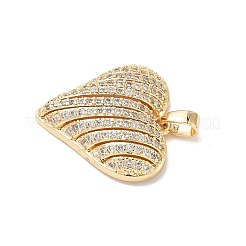 Латунные микропаве прозрачные подвески с фианитом&nbsp;KK-L254-07P