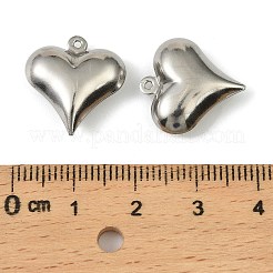 Подвески из нержавеющей стали 304. Подвеска в форме сердца STAS-A190-02B-P