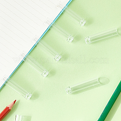 24 шт. прозрачные пластиковые чехлы для карандашей&nbsp;AJEW-CP0006-74
