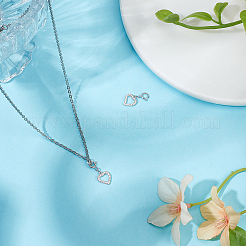 2 Stück 925 Sterling Silber Anhänger Dekoration&nbsp;STER-BBC0008-30B