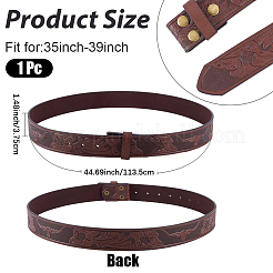 1 шт. Мужские цепочные ремни из искусственной кожи&nbsp;AJEW-CL0002-13B