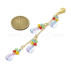 Decorazioni pendenti con perline di vetro&nbsp;HJEW-JM02819-02