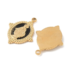 Подвески из нержавеющей стали 304 с эмалью&nbsp;STAS-U057-12G-02